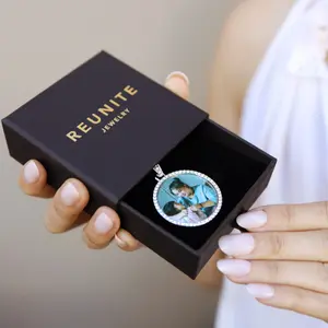 Personalized Silver Shine Photo Necklace, Custom Picture Necklace, Photo Necklace, Photo Jewelry, Circle Pendant Necklace, Picture Necklace, Perfect Gift, Reunite Jewelry