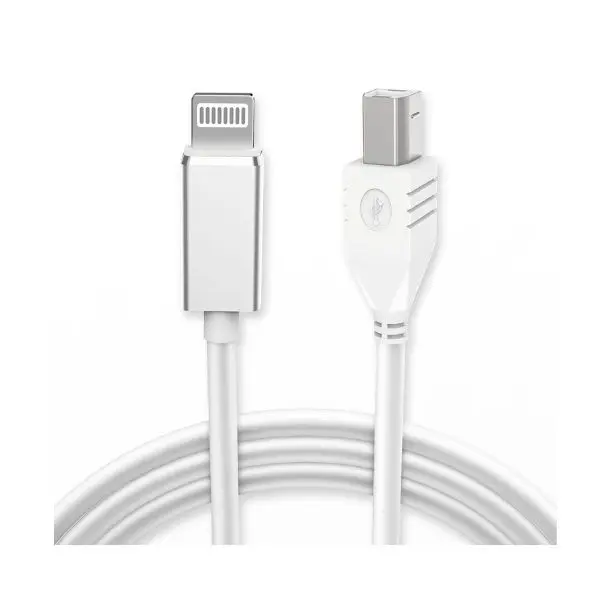 Lightning to MIDI Cable for iPhone iPad (3.3FT) – iOS to MIDI Type-B Adapter for MIDI Keyboard, Digital Piano, Synth, Audio Interface, GarageBand & Music Recording