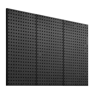 Metal Pegboard Panels, 3 Pack, 24 Inch By 12 Inch Wall Organizer For Garage Tool Storage, Industrial Wall Mount Pegboard Panels With Pre-Drilled Holes, Durable Steel Construction, Ideal For Tools And Accessories