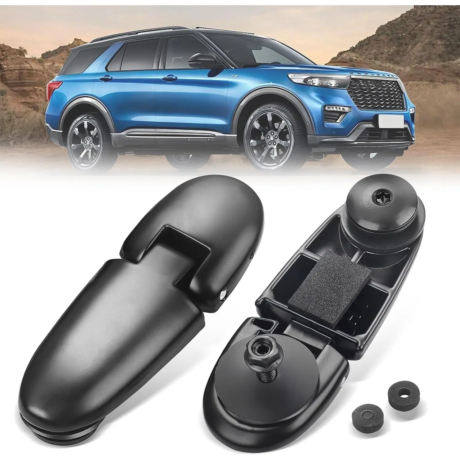 Rear Window Glass Hinge - Right and Left Liftgate Window Hinges Fit for 1998-2002 Ford Explorer,1998-2001 Mercury Mountaineer,Back Glass Hinge Replace # 926-132 F87Z-78420A68-AA