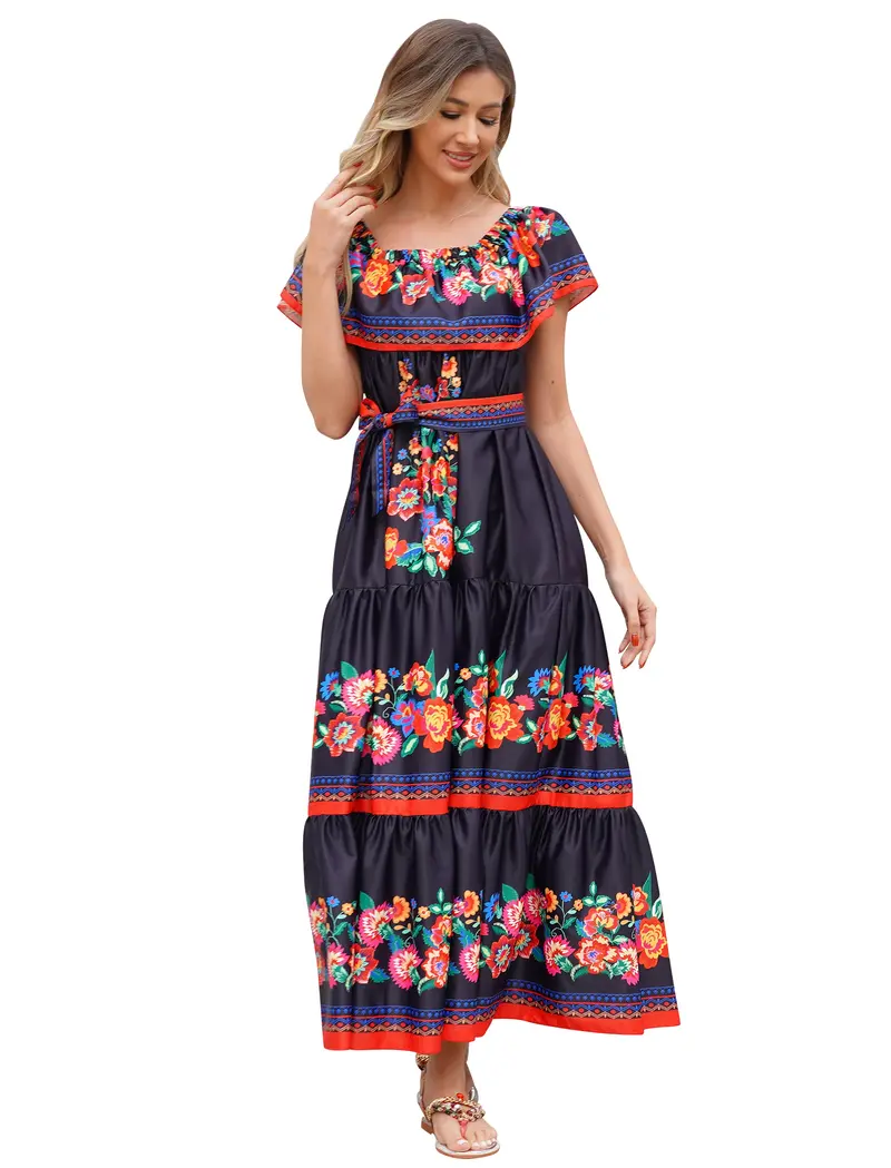 fitted lace wedding dress Amazon.com: Mexican Dresses for Women Traditional Fiesta Off Shoulder Maxi  Dress Summer Casual Party Beach Vacation Maxi Dress Vestidos Bordados  Mexicanos para Mujer Cinco De Mayo Dress Plus Size Gold 3XL: Clothing, main image 1