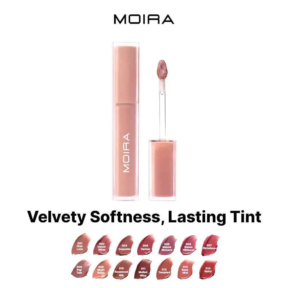 MOIRA | Velvet Air Lip Tint | Lightweight Soft Matte Lip Tint for Airy Finish