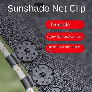 100pcs Premium Heavy Duty Plastic Clips - Lock Grip Design for Shade Cloth, Tarp, and Fence Fabric Fixation, Ideal for Greenhouse and Garden Netting Applications