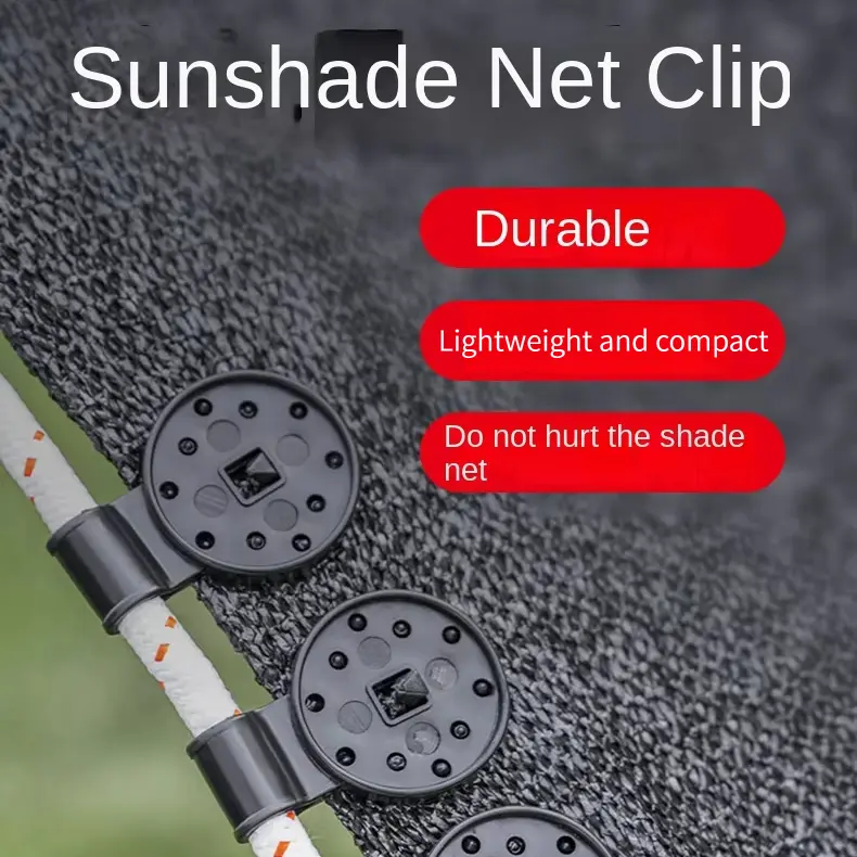 100pcs Premium Heavy Duty Plastic Clips - Lock Grip Design for Shade Cloth, Tarp, and Fence Fabric Fixation, Ideal for Greenhouse and Garden Netting Applications