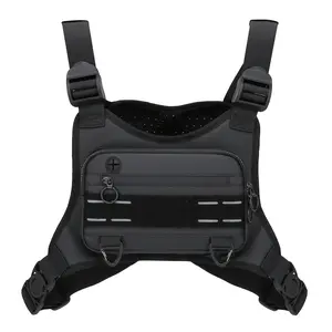 Outdoor Sports Chest Pack, Tactical Training Running Vest, Lightweight Running Bag, Heart Chest Pack, Extra Storage Space