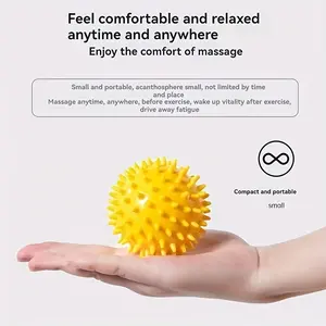 PVC Massage Ball, Foot Reflexology Sphere, Acupressure Muscle Relaxer, Shoulder & Neck Relief, Yoga Fitness Grip, Meridian Therapy Ball