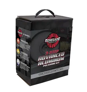 Renegade Products | 3-Step Advanced Aluminum Polishing Kit – Complete Mirror Shine System for Big Rigs, Marine & Metal Restoration | Includes Buffing Wheels, Compounds