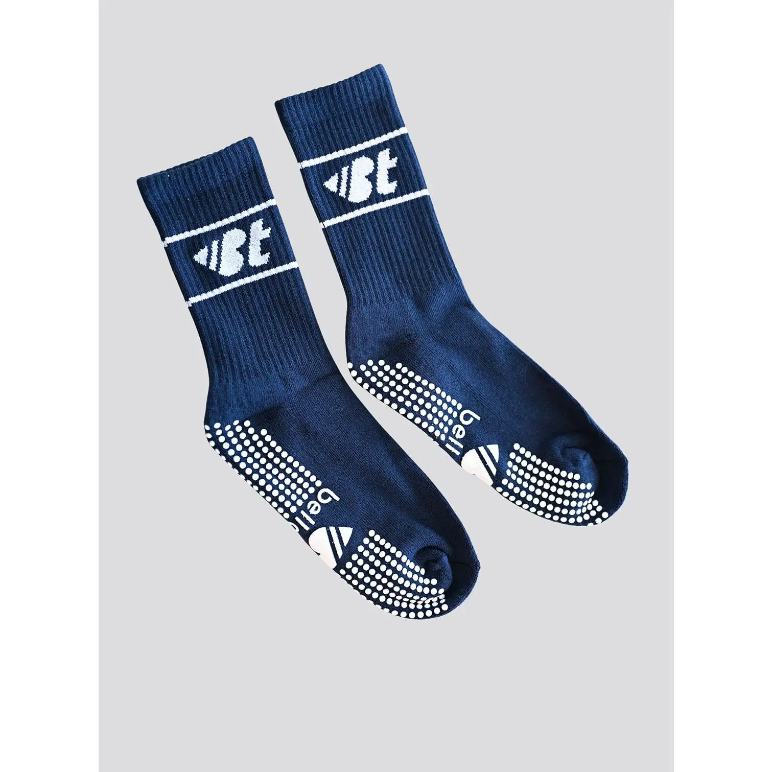 Pilates Grip Socks – Non-Slip, Ultra Soft – Navy