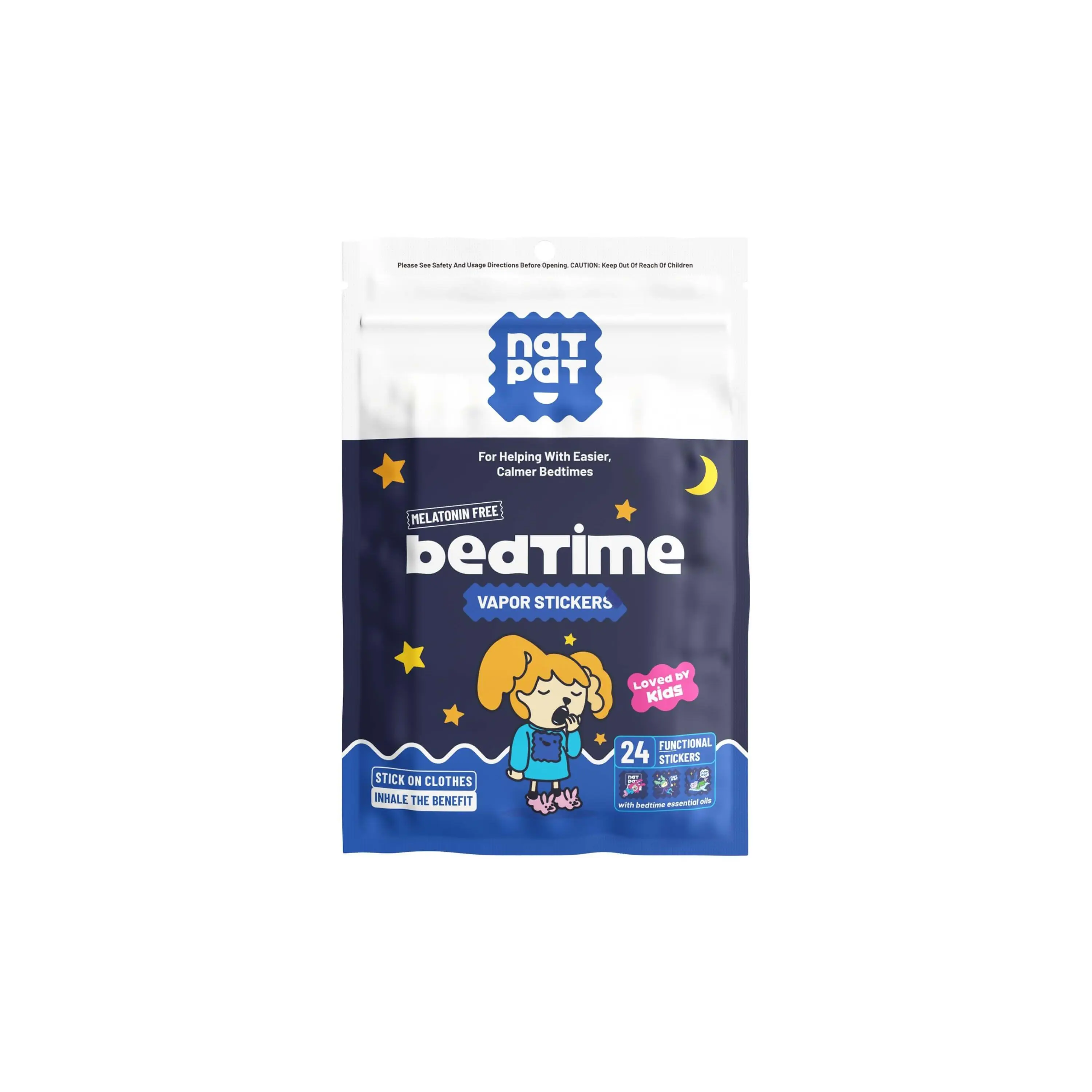 NATPAT Bedtime Sleep Stickers | SleepyPatch for Kids & Adults | Calm Sleep, Chemical-Free, Melatonin-Free | Perfect for Sensitive Skin
