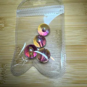 Pink and Yellow Bubble Beads