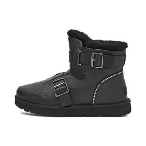 UGG Mini Buckle Short Boots 'Black' Women's
