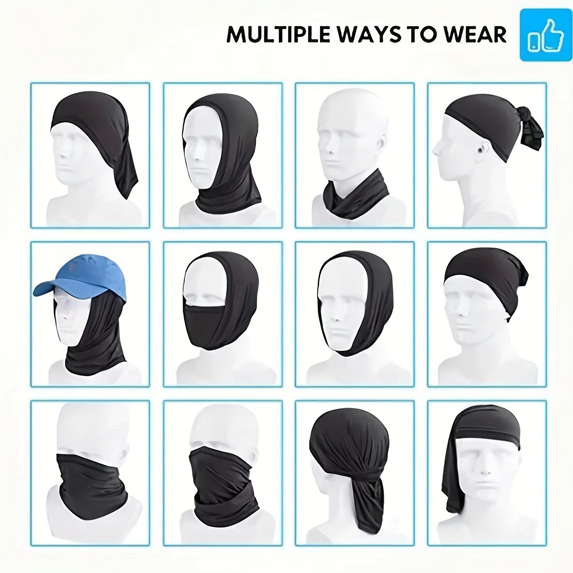 2PCS Unisex Scary Smiley Face Print Neck Gaiter Face Mask | GothTok EdgyTok BikerTok SunSafeTok UPF 50+ UV Protection Breathable Windproof Balaclava Scarf | for Men Women Motorcycling Hiking Fishing Daily Wear