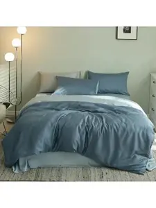 Tencel Ice Silk 4-Piece Bedding Set - Cooling Silky Summer Luxury for Beds up to 20m