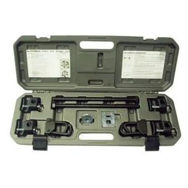 ATD Tools 7550 Master Spring Compressor Set - 5,000 lbs Capacity, Threaded Rod, Broad Contact, Built-in Detent Pins, Shock Absorber Compatible, Quick Coil Compression, Fits Most Cars, Bent Strut Repairs, Spring Installation & Removal