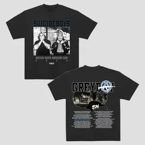 Greyday 2024 Vintage T-shirt Hoodie Music Tour Merch Gift For Him, Gift For Her, Y2K Tee Crewneck Cotton Streetwear - Top