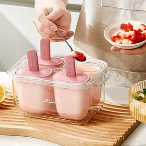 Easy Release Ice Pop Maker Machine, Ideal for Frozen Juices & Fruits, Durable Plastic Material, Perfect for DIY Homemade Ice Pops