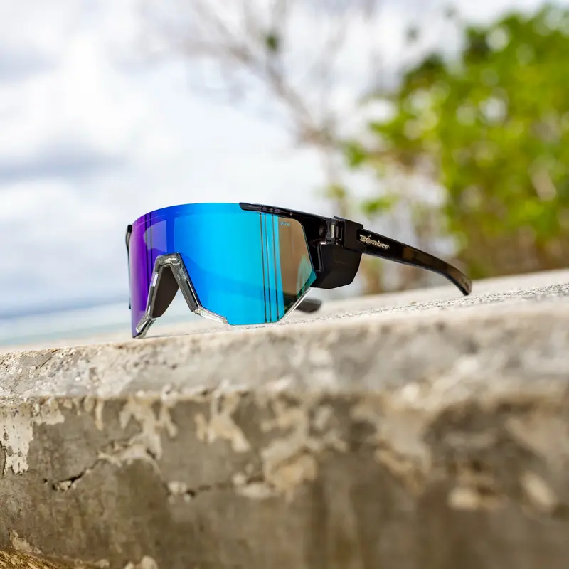 WISTON XL Z87 Full Rim Rectangular Sunglasses for Wide-Headed