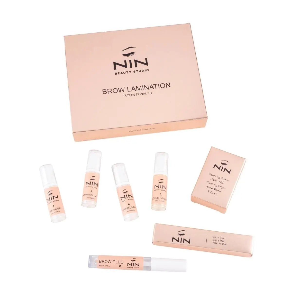 Professional Brow Lamination Kit with Lamination & Fixing Lotions plus Nourishing Oil Makeup Cosmetic