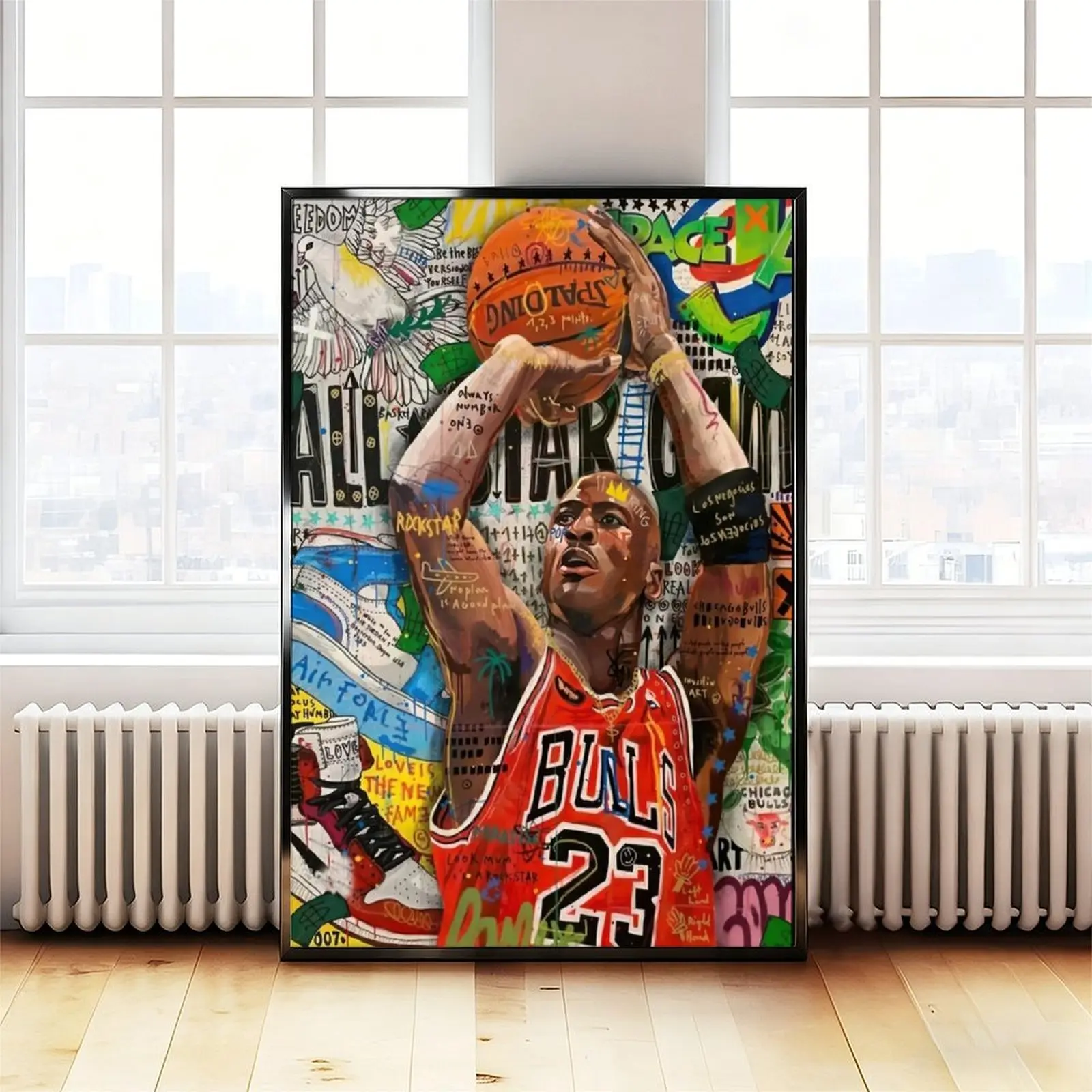 Famous Basketball Stars Wall Art, Prints Basketball Sports Poster