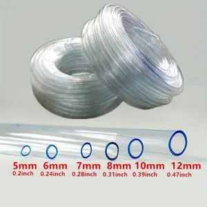1 Set Of Transparent PVC Plastic Hoses - Perfect For Garden Watering, Fish Tanks, And Water Pumps - 6-14mm Inner Diameter