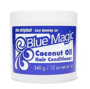 Blue Magic Coconut Oil Conditioner 12 oz for Dry Hair Repair Split Ends Moisturizing Jar