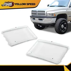 Fit For 94-02 Dodge Ram 1500 2500 3500 Headlight Lens Light Clear Cover Pair