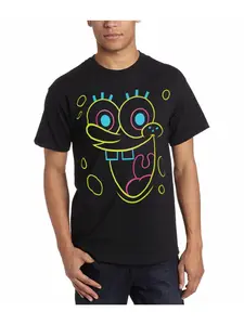 Personalized SpongeBob Face 3D Printed T-Shirt - Men's and Women's Sizes - Comfortable and Breathable