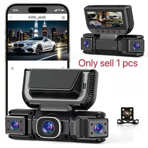 4-Channel Dash Cam with WiFi, Fhd Dual Cameras, Night Vision, Hdr, 64GB Storage, Front & Rear Cameras, Car Dvr Recorder