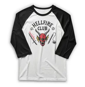 Men's Stranger Things Hellfire Club Costume Baseball Tee
