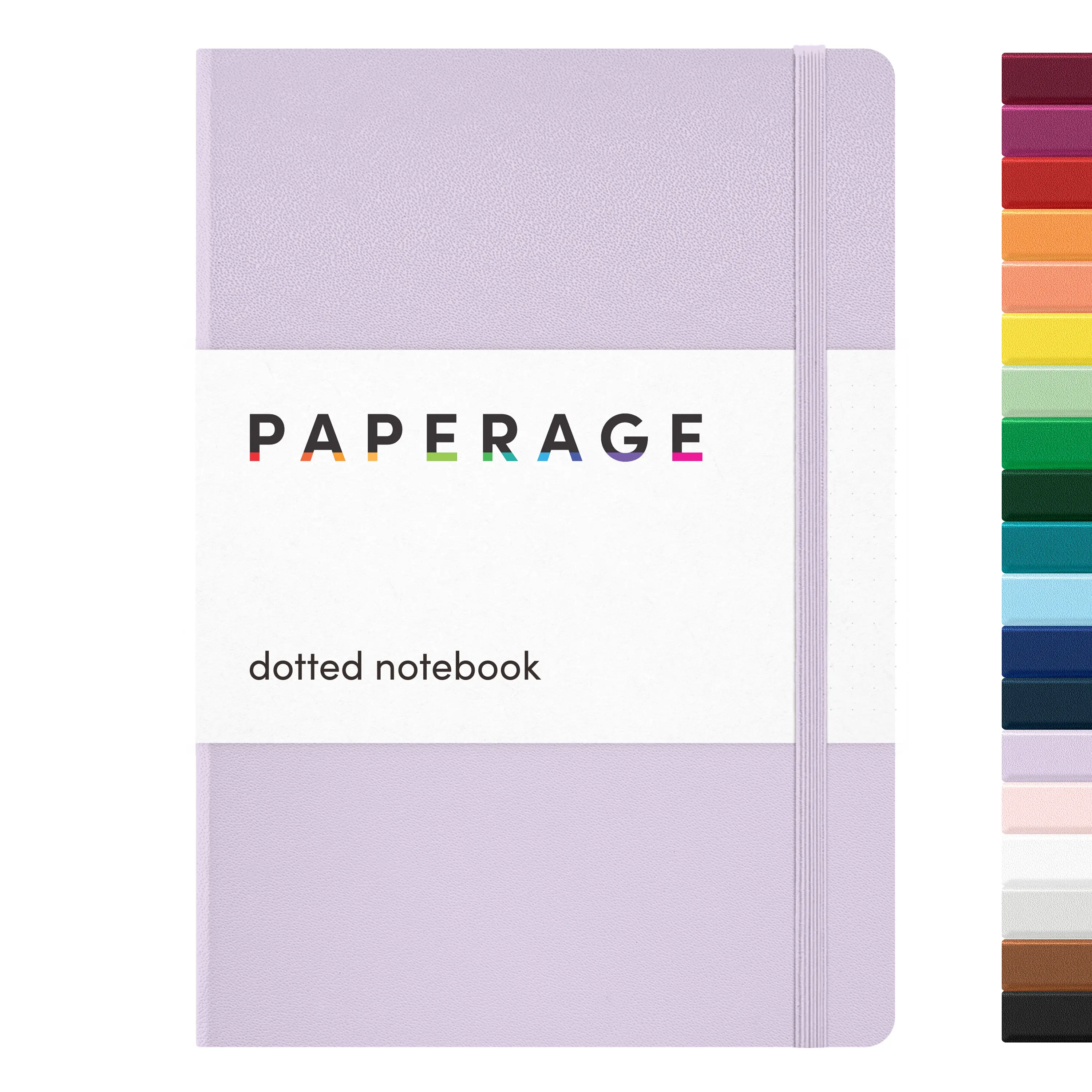 PAPERAGE Dotted Hardcover Bullet Journal Notebook - 160 Pages, 5.6" x 8", 100 GSM Thick Premium Paper, Portable Notebook, Stationery Office Supplies, Student Stationary for Junk Journal Use