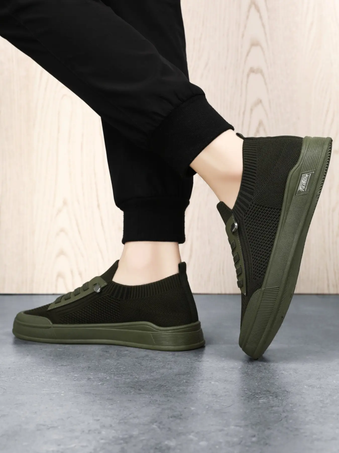 Men's Comfortable Soft Rubber Sole Casual Shoes, Breathable Mesh Canvas Sneakers, Korean Style Plain Fashion Single Shoes, Walking Shoes