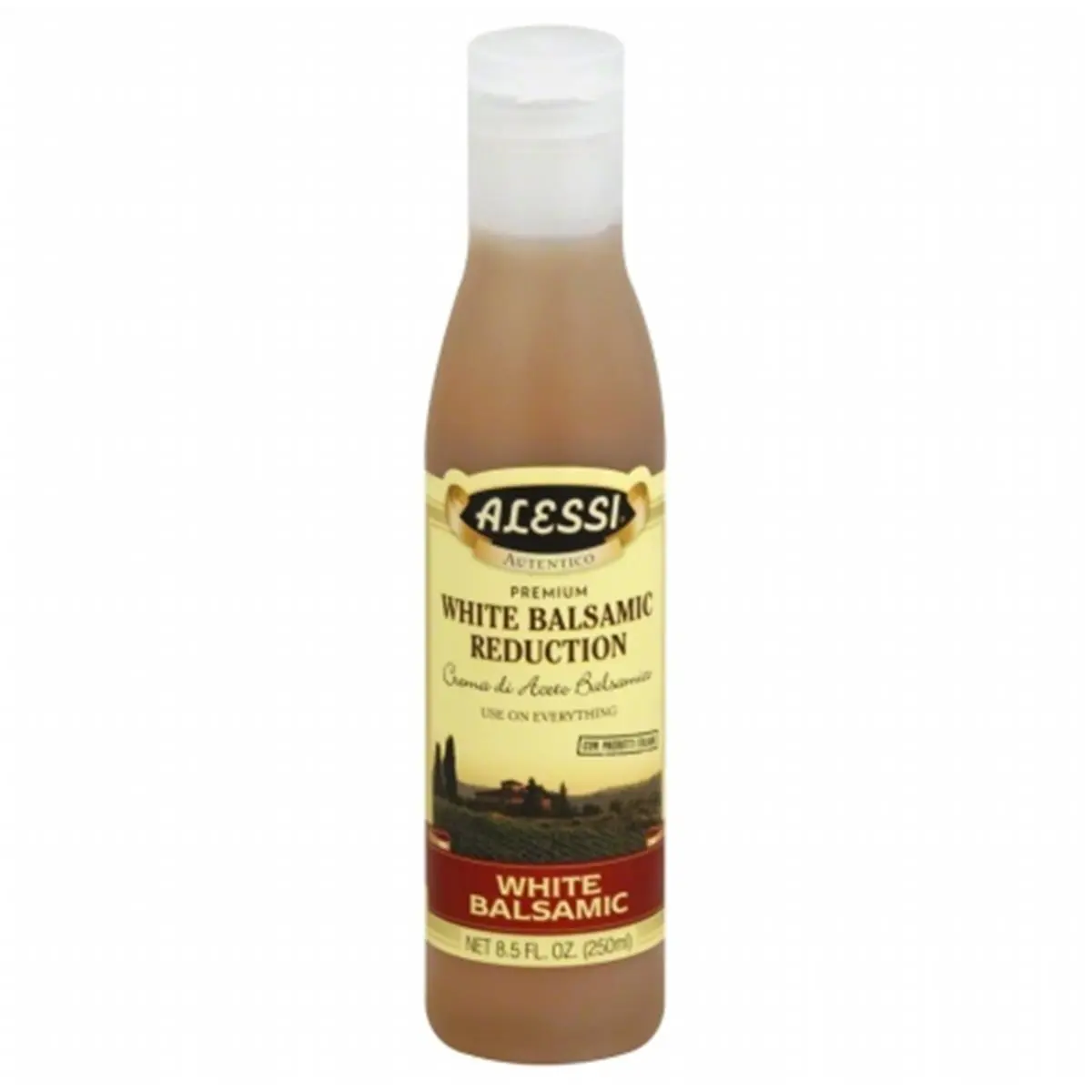 ALESSI Balsamic Glaze - 8.5 fl oz, Vanilla Flavor, Naturally Occurring Sulfites, Cheese Pairing, Pack of 6 (Cycling Leisure & Outdoor Recreation Companion)