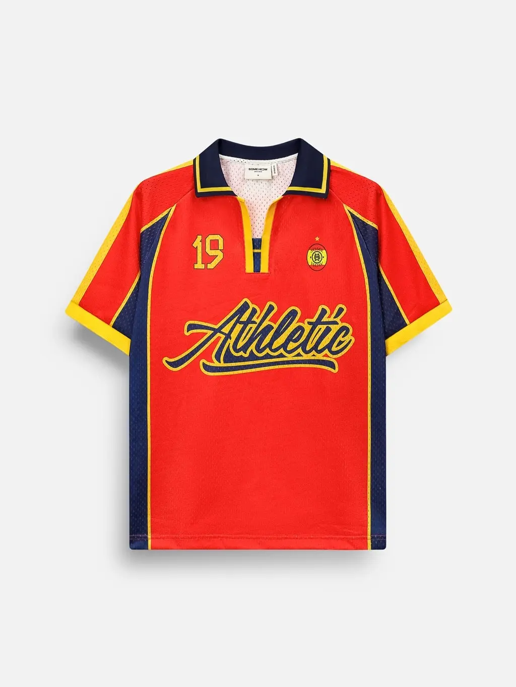 Spain La Roja Football Jersey, Fan Edition Soccer Shirt for Men, Breathable Quick-Dry Tech Mesh, Vintage-Inspired Athletic Top, Unisex Printed Sports Shirt, Perfect Gift for Soccer Fans, Supporter Series Streetwear