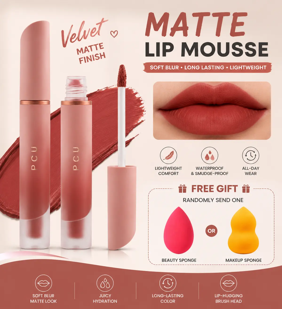 Multifunctional Lipstick & Blush Stick Set - 12H Long-Wear, Lightweight, Smudge-Proof, Non-Feathering, Smooth-Glide, Waterproof, Pearlescent Gloss, Sheer, Hydrating Pale Shades for Daily Wear with Astral Projection & Freckle Design Lipgloss Makeup