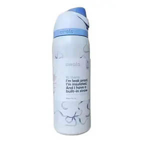 Cross-border hot-selling water bottle freeSip double-drinking cup portable 22OZ double-layer vacuum insulation large capacity