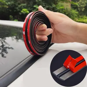 A roll of automotive rubber seal edge sealing strip, automotive roof windshield, rubber sealant protector