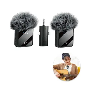 Wireless Microphones 3 in 1 Lavalier Microphone with Noise Cancellation Perfect for Interviews Vlogging Podcasting and More