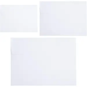 50 Pack 4x6 White A4 Self Seal Envelopes for Weddings Invitations Greeting Cards Mailing Photos