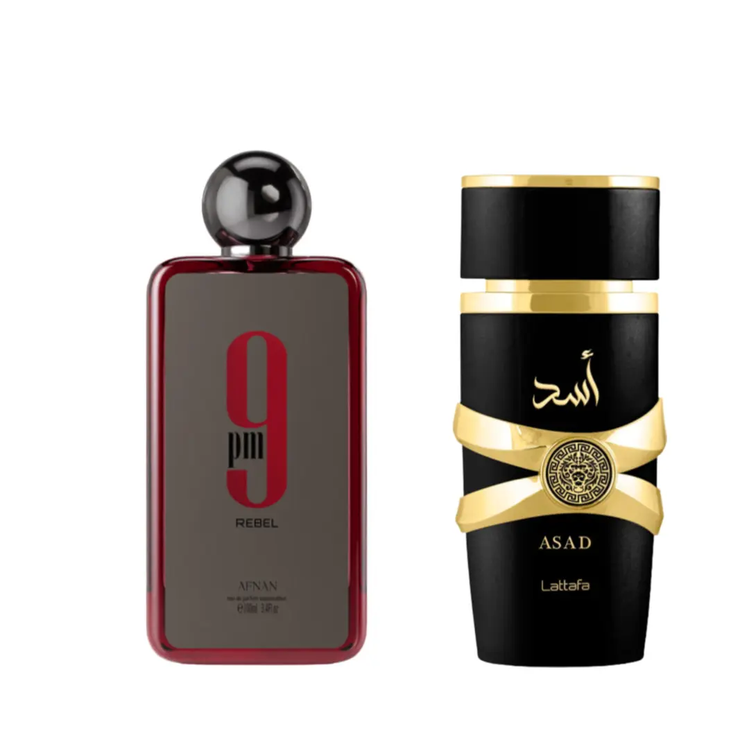 Lattafa asad+ 9PM Rebel EDP For Unisex 100ml (3.4oz) - Fragrance Gift collection