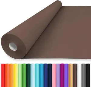 48"x1500"(125') Coffee Brown Wrapping Paper, Birthday Wrapping Paper, Solid Color Art Kraft Craft Paper for Gift Wrapping, Birthday, Bouquet Flower