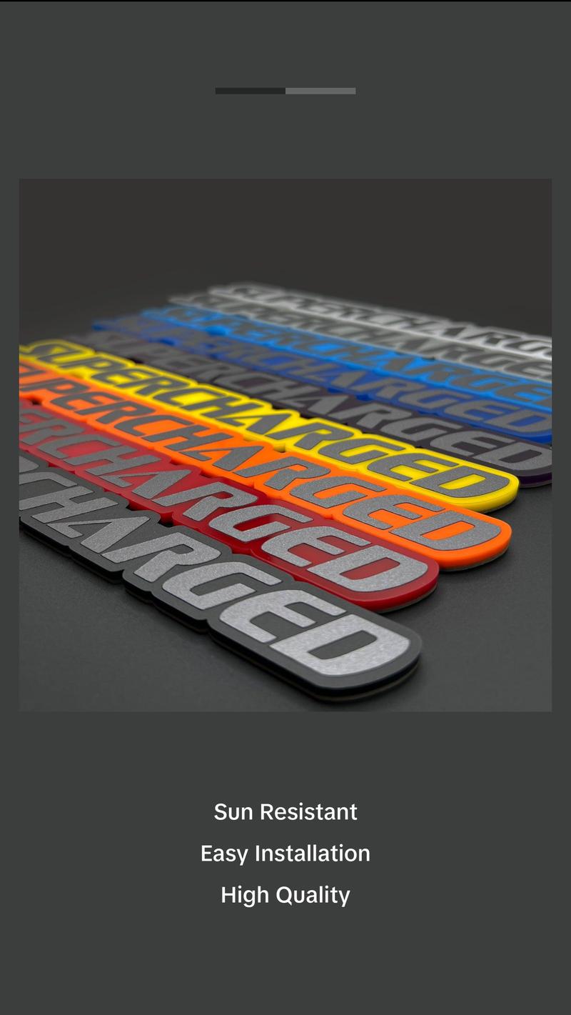 One SUPERCHARGED Emblem fits Dodge Durango Charger Challenger Trackhawk Badge One SUPERCHARGED Emblem fits Dodge Durango Charger Challenger Trackhawk Badge