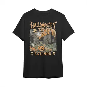 Halloweentown Est 1998 Vintage 90s Style Graphic T-Shirt, Retro Halloween University Spooky Unisex Top, Halloween Spooky Tee