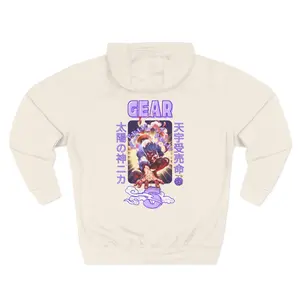 Gear 5 Sun God Anime Hoodie — Vibrant Japanese-Style Illustration Pullover