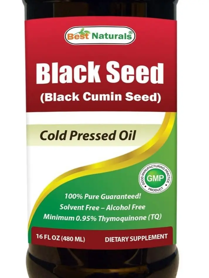 Best Naturals Black Seed Oil 16 OZ - 100% Pure Cold Pressed with 0.95% Thymoquinone TQ for Immune & Digestive Health - Edible