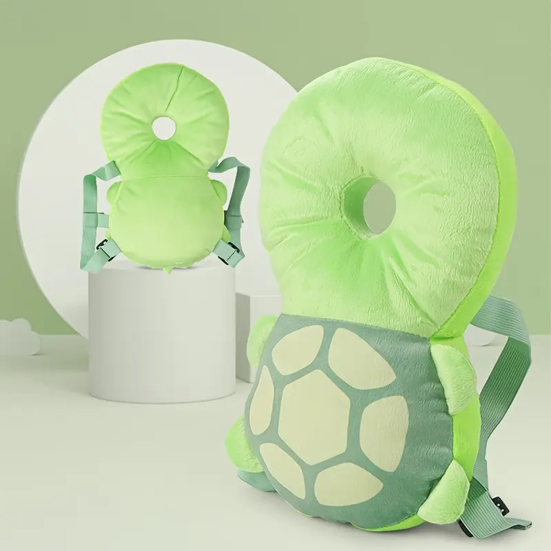 Cartoon Animal Plush Backpack for Kids, Soft Adjustable Polyester Wearable Pillow Toy, Multi-Color Holiday Gift (Baby & Maternity Decor)