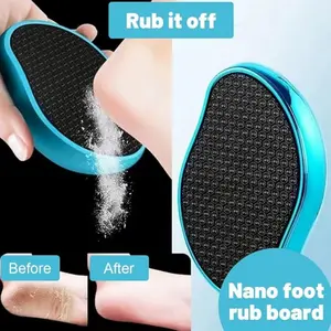 Nano Glass Foot File, Manual Pedicure Tool, Wet Dry Callus Removal, Washable and Reusable, Professional Foot Care, Foot Care Essentials