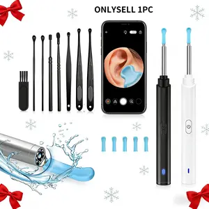 1pc Intelligent visual ear scoop,Ear Wax Removal, Ear Cleaner with Camera and Light, Ear Wax Removal Kit with 8 Pcs Ear Set, Ear Camera for Phone & Tablet