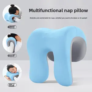 Office Nap Pillow Memory Foam - Heightened Chair Headrest for Computer Chair, Neck Support Pillow for Desk Napping, Back Cushion for Office Chair Reclining, Car Travel Rest Pillow, Home Study Seat Cushion, Ergonomic Neck Pillow for Long Sitting