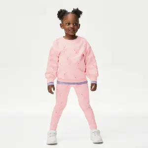 Pink Flamingo Sweatshirt & Pants Set