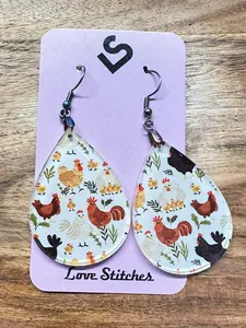 Chicken earrings